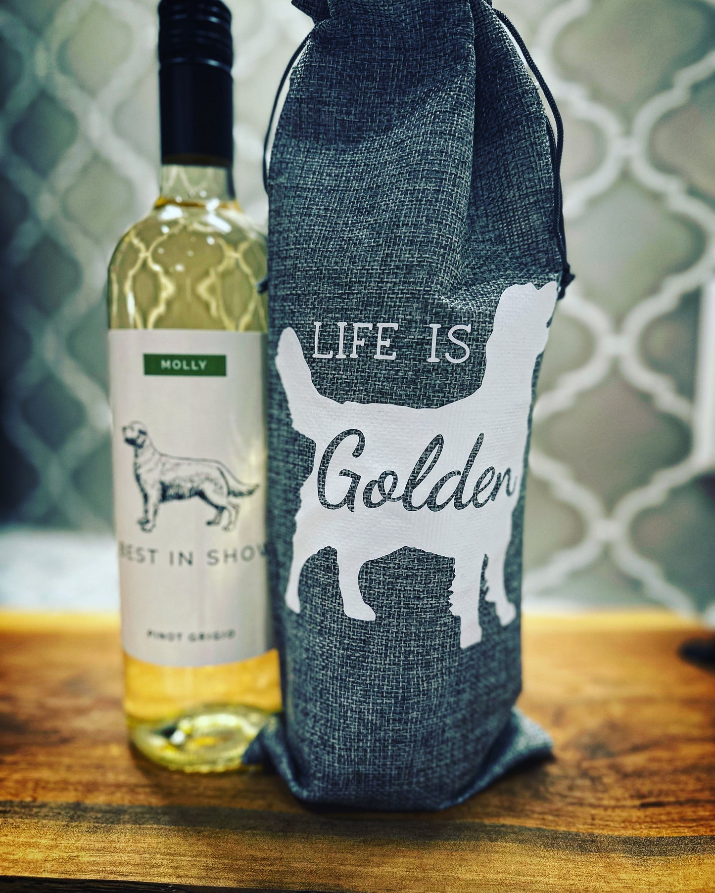 Wine Bag - Life is Golden