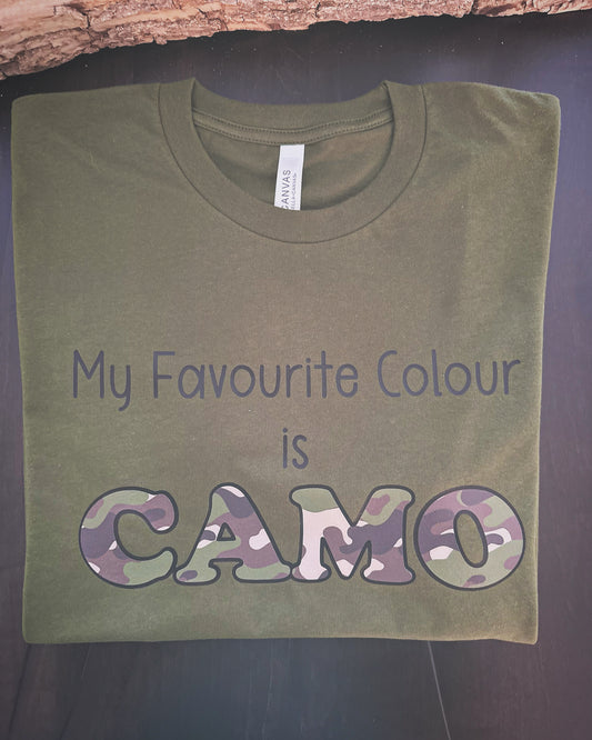 T-Shirt: My Favourite Colour is CAMO