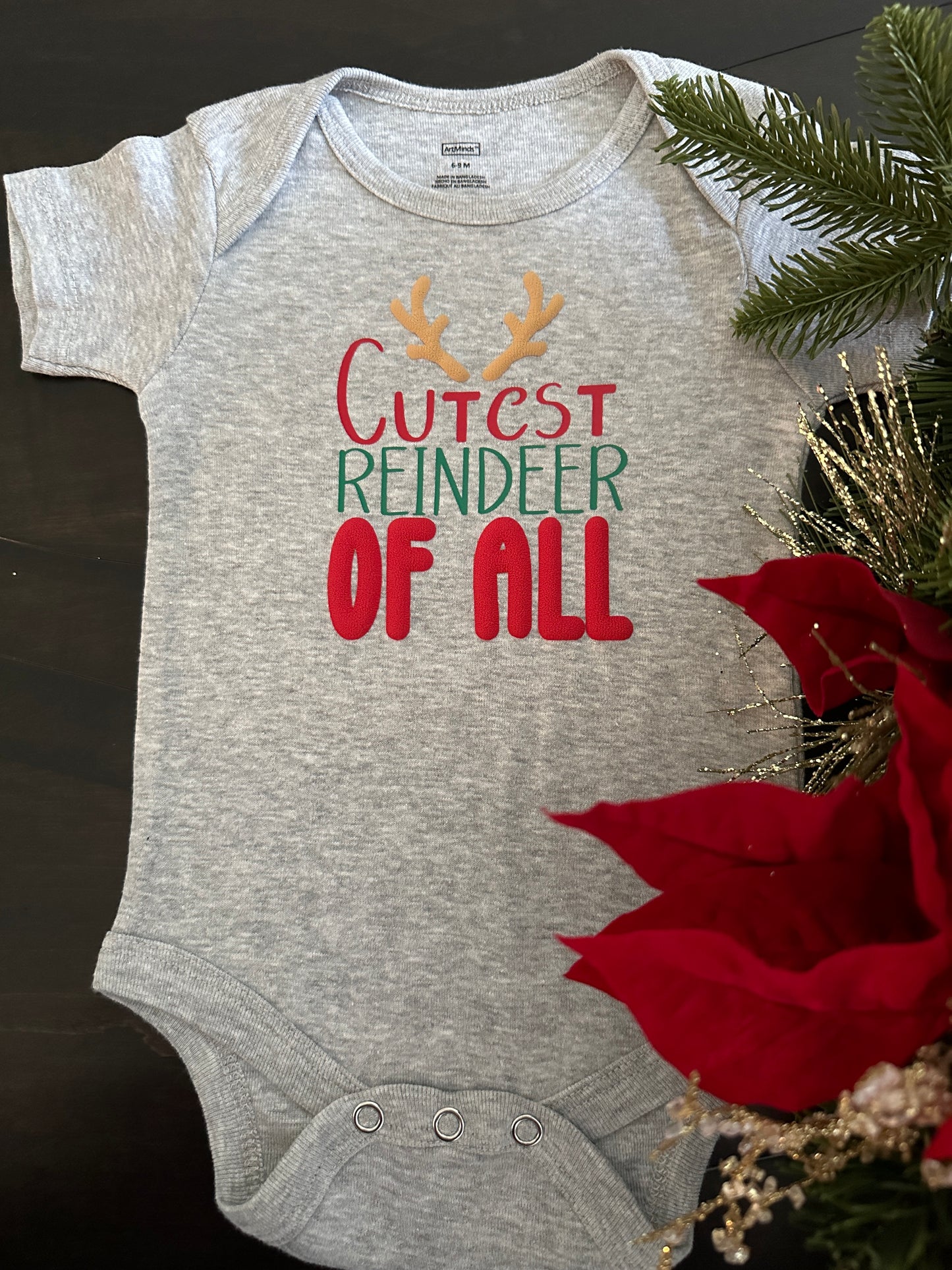 Christmas Baby Onesies - Cutest Reindeer of All