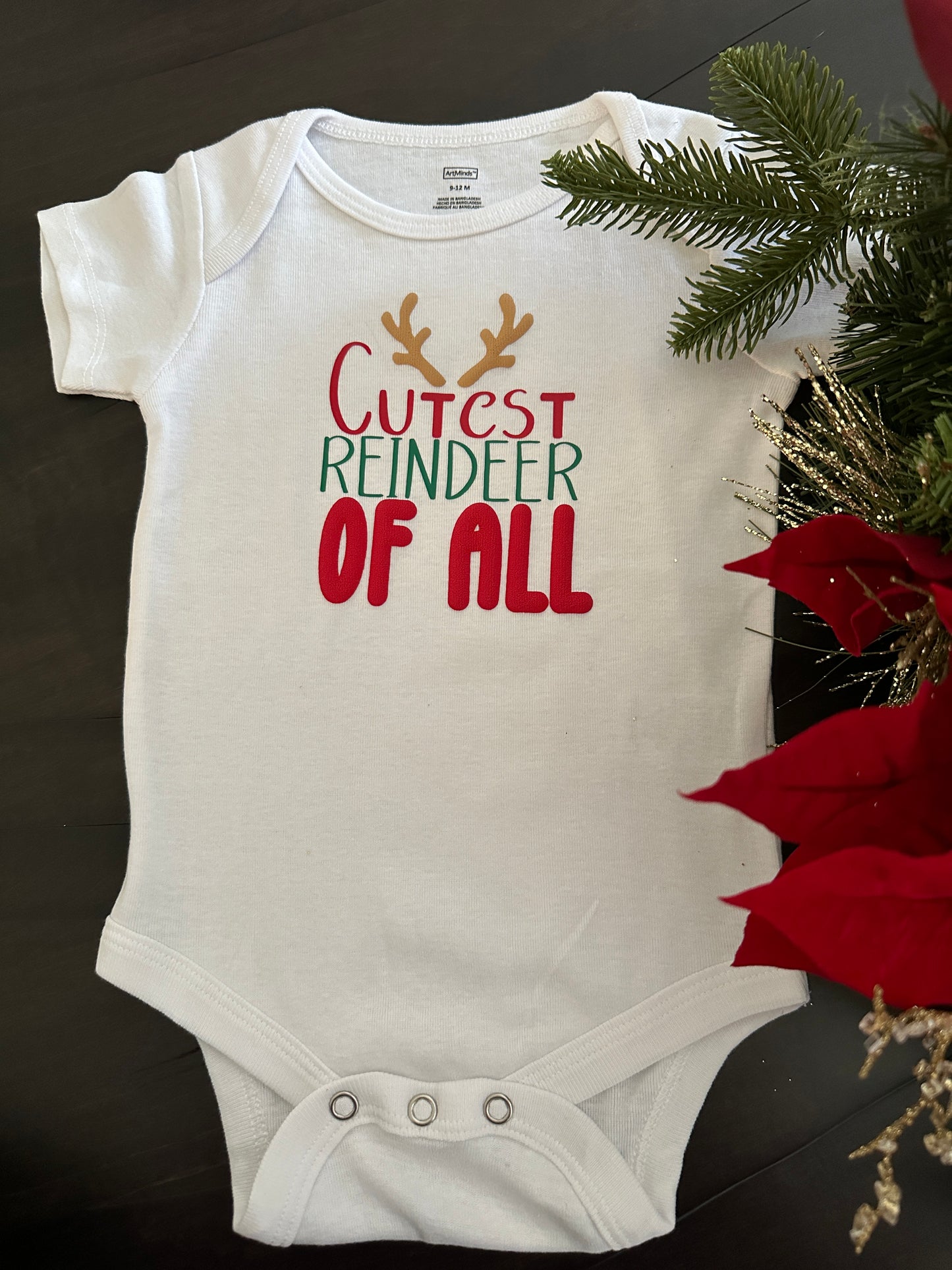 Christmas Baby Onesies - Cutest Reindeer of All