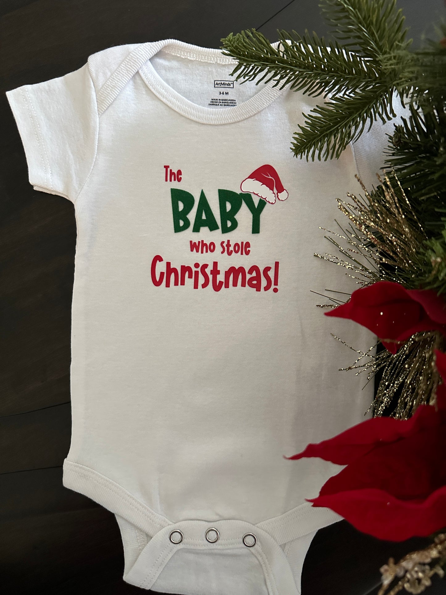 Christmas Baby Onesies - The Baby Who Stole Christmas