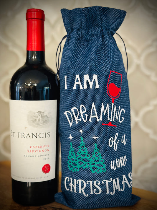 Christmas Wine Bag: I am Dreaming of a Wine Christmas