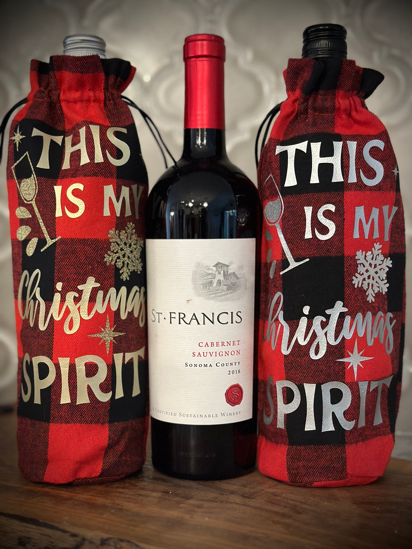 Christmas Wine Bag: This is My Christmas Spirit