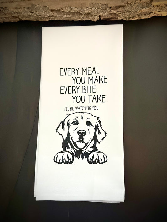 Tea Towel - Dog Themed The Police Parody