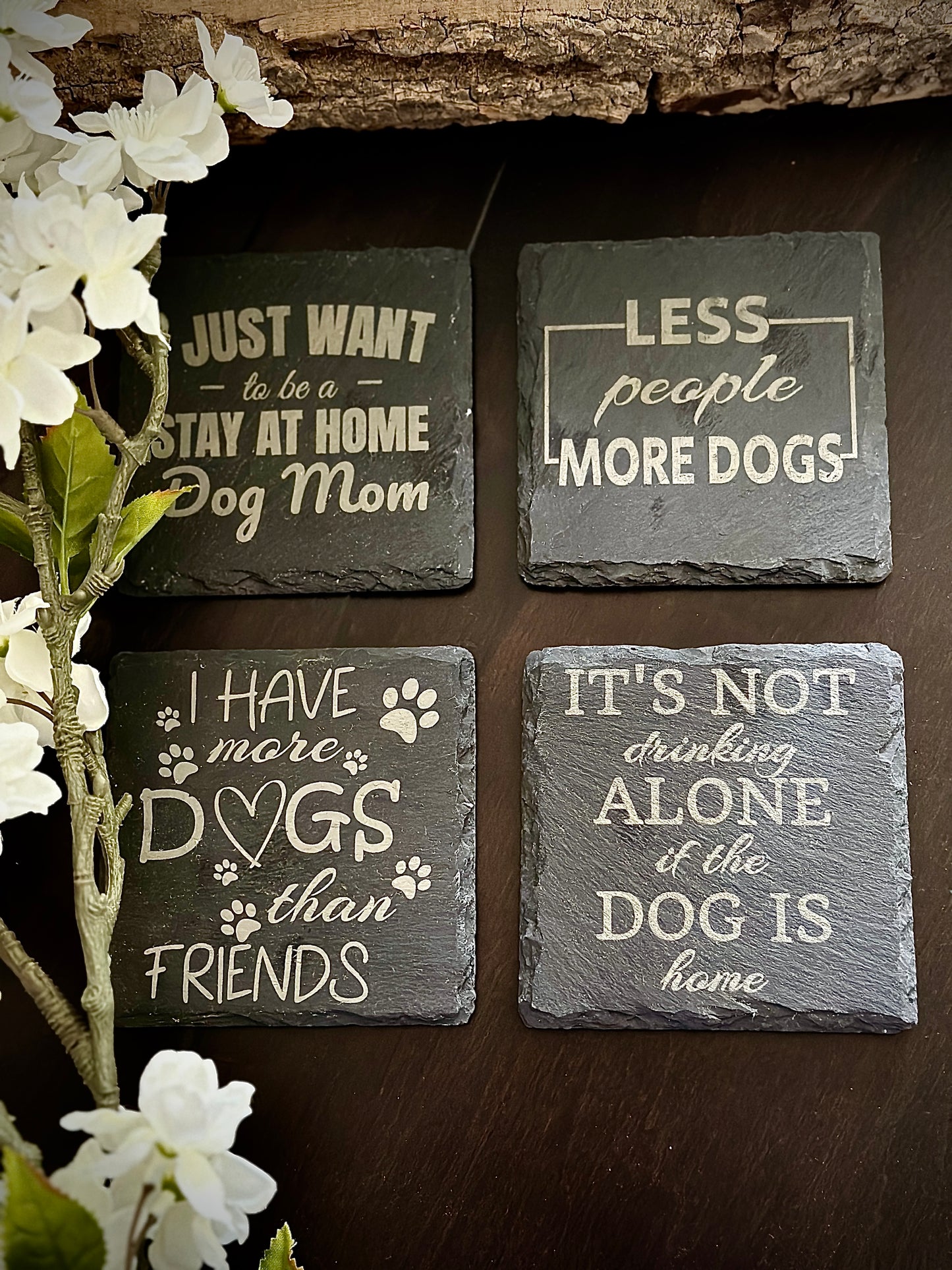 Slate Dog Coasters