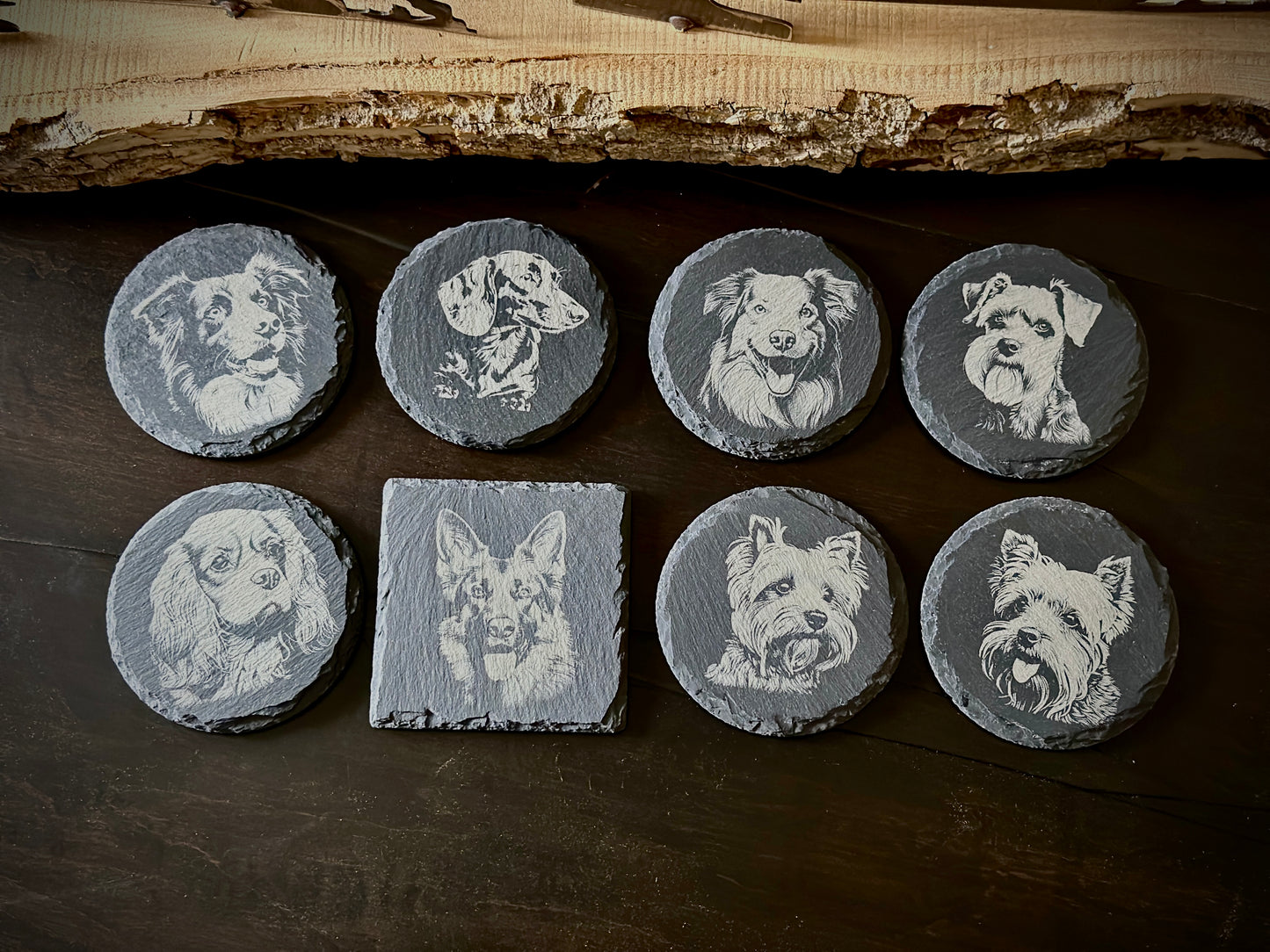 Slate Dog Coasters