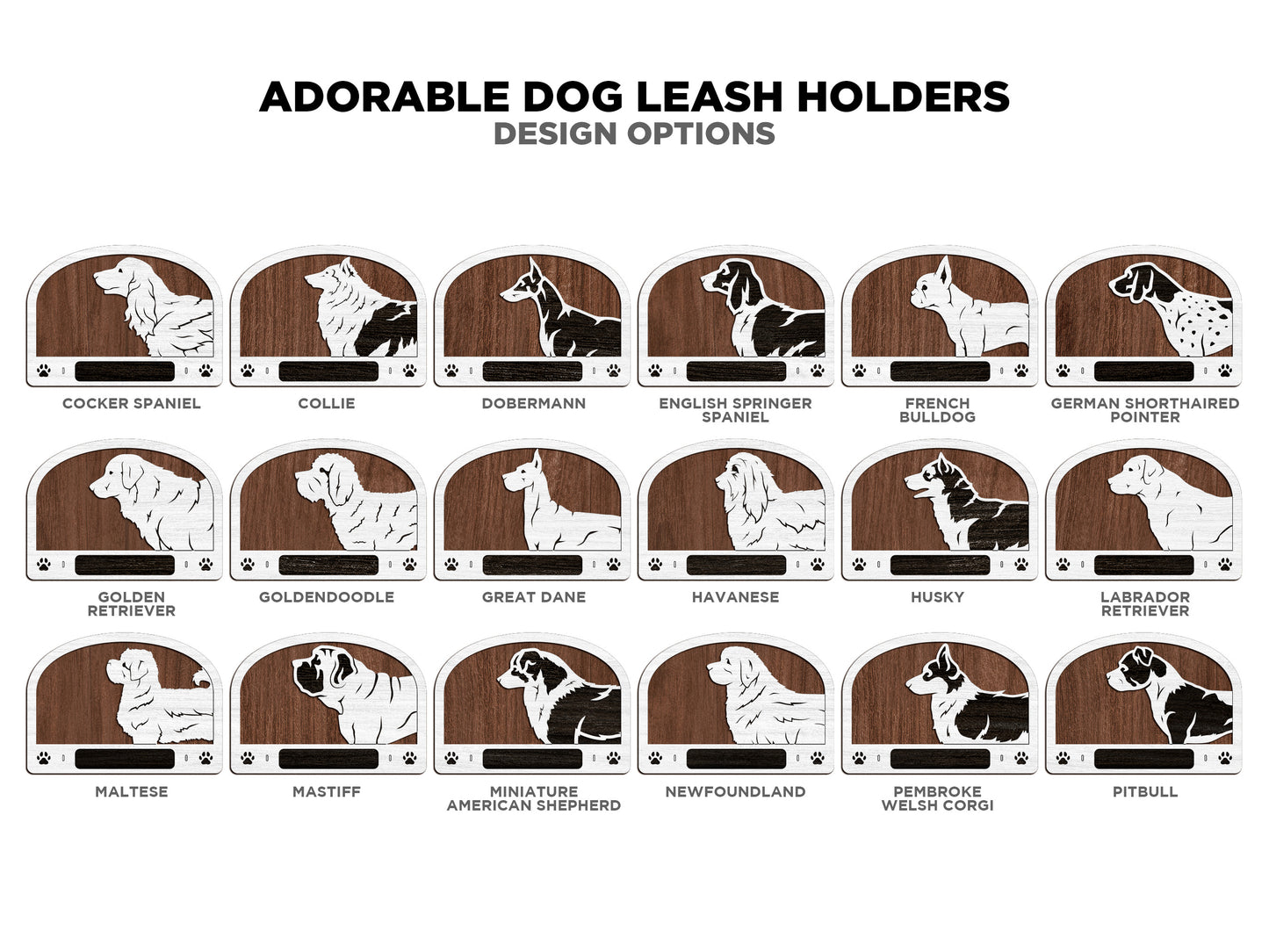 Adorable Dog Leash Holders