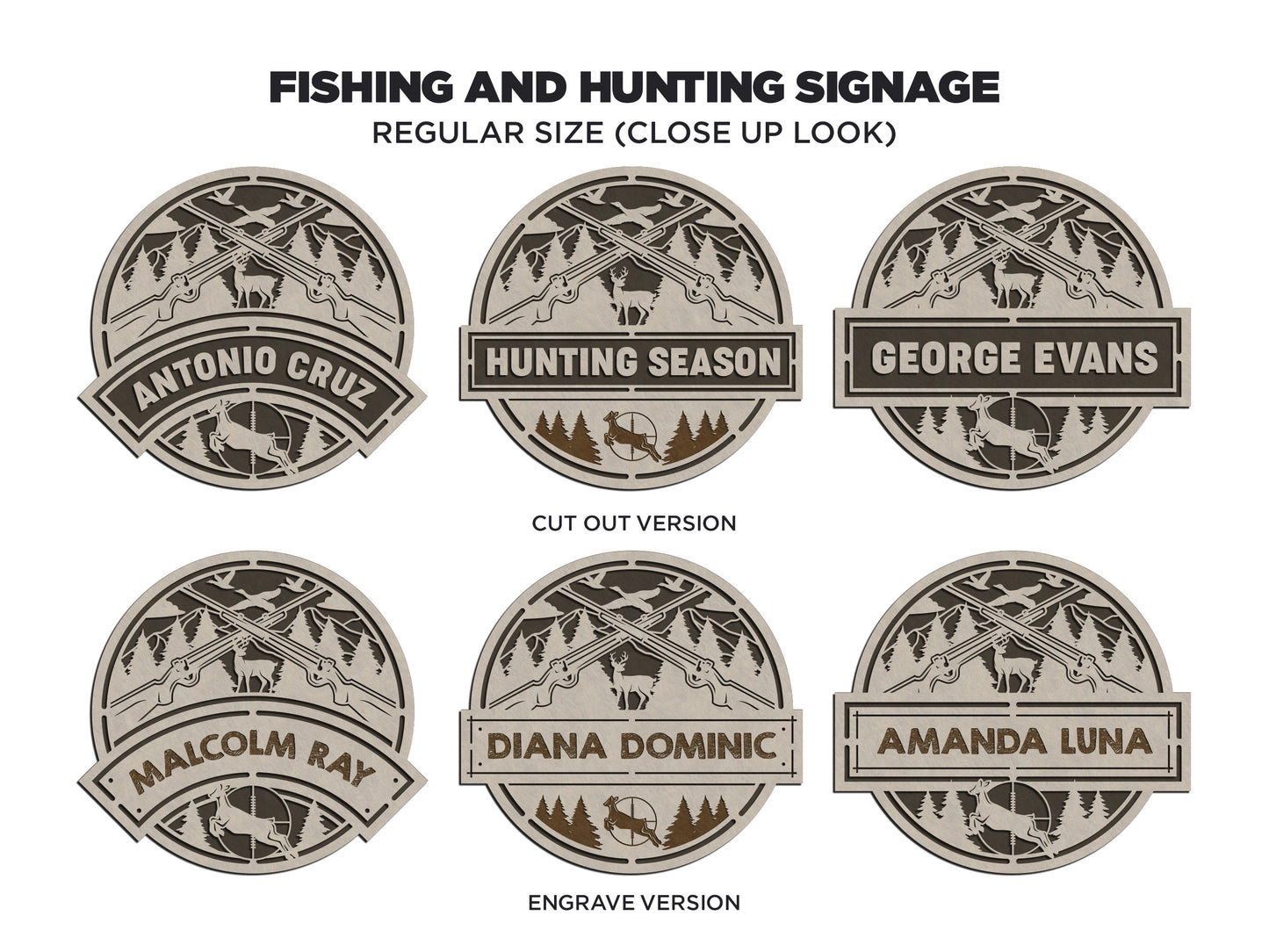 Fishing and Hunting Signage